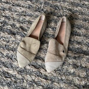 Toscana Italian Tan Suede Loafers Size 36 EUR